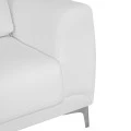 ΚΑΝΑΠΕΣ 3ΘΕΣΙΟΣ KENZIE HM3121.32 ΜΕ ΛΕΥΚΟ PU 190x81x81 εκ.