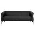 ΚΑΝΑΠΕΣ 3ΘΕΣΙΟΣ KIANA HM3122.31 ΜΕ ΜΑΥΡΟ PU 180x75x71 εκ.