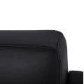 ΚΑΝΑΠΕΣ 3ΘΕΣΙΟΣ NELLIE HM3159.31 ΜΕ ΜΑΥΡΟ PU 163x71x71Υ εκ.