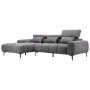 ΚΑΝΑΠΕΣ ΑΡΙΣΤΕΡΗ ΓΩΝΙΑ DIVYA HM3267.12L ΓΚΡΙ ΥΦΑΣΜΑ 260x100-174x104Υεκ.