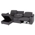 ΚΑΝΑΠΕΣ ΑΡΙΣΤΕΡΗ ΓΩΝΙΑ SYNTHIA HM3308.03L ΑΝΑΚΛΙΣΗ & ΑΠΟΘ.ΧΩΡΟΣ--ΓΚΡΙ 245x170x98Υεκ