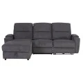 ΚΑΝΑΠΕΣ ΑΡΙΣΤΕΡΗ ΓΩΝΙΑ SYNTHIA HM3308.03L ΑΝΑΚΛΙΣΗ & ΑΠΟΘ.ΧΩΡΟΣ--ΓΚΡΙ 245x170x98Υεκ