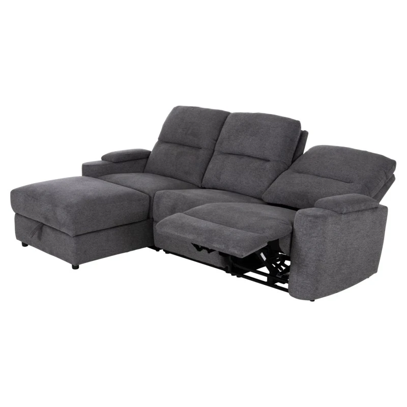 ΚΑΝΑΠΕΣ ΑΡΙΣΤΕΡΗ ΓΩΝΙΑ SYNTHIA HM3308.03L ΑΝΑΚΛΙΣΗ & ΑΠΟΘ.ΧΩΡΟΣ--ΓΚΡΙ 245x170x98Υεκ