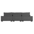 ΚΑΝΑΠΕΣ ΔΕΞΙΑ ΓΩΝΙΑ CRANFIELD HM3287.01R ΓΚΡΙ ΡΙΓΕ ΥΦΑΣΜΑ 315x167(γωνία)x67Υεκ.