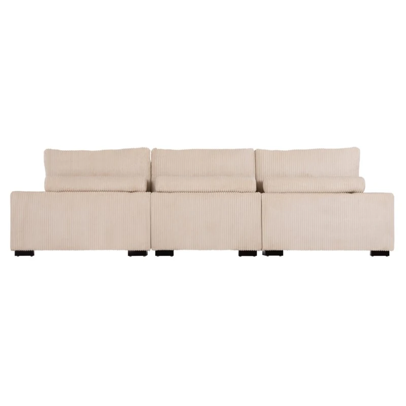 ΚΑΝΑΠΕΣ ΔΕΞΙΑ ΓΩΝΙΑ CRANFIELD HM3287.02R ΜΠΕΖ ΡΙΓΕ ΥΦΑΣΜΑ 315x167(γωνία)x67Υεκ.