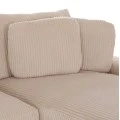 ΚΑΝΑΠΕΣ ΔΕΞΙΑ ΓΩΝΙΑ CRANFIELD HM3287.02R ΜΠΕΖ ΡΙΓΕ ΥΦΑΣΜΑ 315x167(γωνία)x67Υεκ.