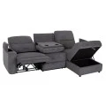 ΚΑΝΑΠΕΣ ΔΕΞΙΑ ΓΩΝΙΑ SYNTHIA HM3308.03R ΑΝΑΚΛΙΣΗ & ΑΠΟΘ.ΧΩΡΟΣ--ΓΚΡΙ 245x170x98Υεκ