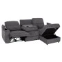 ΚΑΝΑΠΕΣ ΔΕΞΙΑ ΓΩΝΙΑ SYNTHIA HM3308.03R ΑΝΑΚΛΙΣΗ & ΑΠΟΘ.ΧΩΡΟΣ--ΓΚΡΙ 245x170x98Υεκ