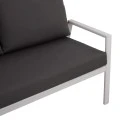 ΚΑΝΑΠΕΣ ΔΙΘΕΣΙΟΣ ΑΛΟΥΜΙΝΙΟΥ TABBY HM5561.01 ΛΕΥΚΟΣ ΜΕ ΜΑΞΙΛΑΡΙΑ