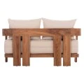 ΚΑΝΑΠΕΣ ΔΙΘΕΣΙΟΣ ΣΕΙΡΑ KIOTO HM6381 ΞΥΛΟ TEAK ΦΥΣΙΚΟ-ΜΠΕΖ ΜΑΞΙΛΑΡΙΑ 140x77x72Υεκ.
