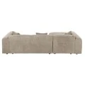ΚΑΝΑΠΕΣ ΓΩΝΙΑ (ΑΡΙΣΤΕΡΗ) BRICKEN HM3275.01L ΜΠΕΖ ΥΦΑΣΜΑ 110-282x98-160x72Υεκ.