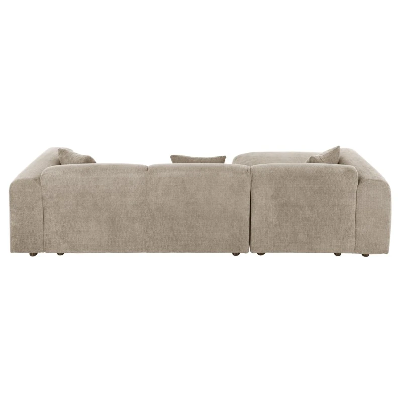 ΚΑΝΑΠΕΣ ΓΩΝΙΑ (ΑΡΙΣΤΕΡΗ) BRICKEN HM3275.01L ΜΠΕΖ ΥΦΑΣΜΑ 110-282x98-160x72Υεκ.