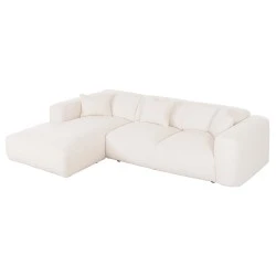 ΚΑΝΑΠΕΣ ΓΩΝΙΑ (ΑΡΙΣΤΕΡΗ) BRICKEN HM3275.02L ΛΕΥΚΟ ΥΦΑΣΜΑ 110-282x98-160x72Υεκ.