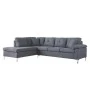 ΚΑΝΑΠΕΣ ΓΩΝΙΑ ΑΡΙΣΤΕΡΗ ZAILA HM3087L ΥΦΑΣΜΑ ΓΚΡΙ 282x197x90Υ εκ.