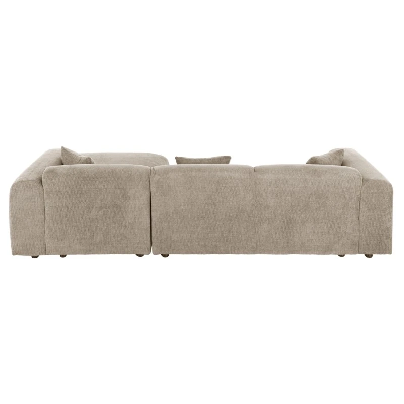 ΚΑΝΑΠΕΣ ΓΩΝΙΑ BRICKEN HM3275.01R ΜΠΕΖ ΥΦΑΣΜΑ 110-282x98-160x72Υεκ.