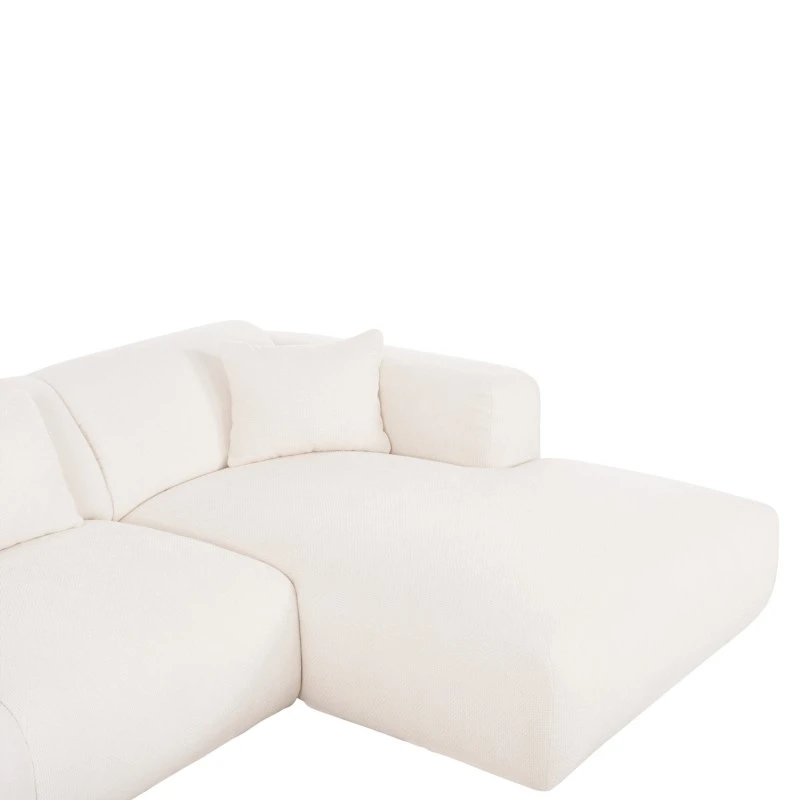 ΚΑΝΑΠΕΣ ΓΩΝΙΑ BRICKEN HM3275.02R ΛΕΥΚΟ ΥΦΑΣΜΑ 110-282x98-160x72Υεκ.