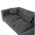 ΚΑΝΑΠΕΣ ΓΩΝΙΑ BRICKEN HM3275.04R ΑΝΘΡΑΚΙ ΥΦΑΣΜΑ 110-282x98-160x72Υεκ.
