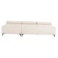 ΚΑΝΑΠΕΣ ΓΩΝΙΑ (ΔΕΞΙΑ) NOA HM3278.01R ΕΚΡΟΥ ΥΦΑΣΜΑ 288x90-157x67-80Υεκ.