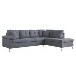 ΚΑΝΑΠΕΣ ΓΩΝΙΑ ΔΕΞΙΑ ZAILA HM3087R ΥΦΑΣΜΑ ΓΚΡΙ 282x197x90Y εκ. ΚΑΝΑΠΕΣ ΓΩΝΙΑ ΔΕΞΙΑ ZAILA HM3087R ΥΦΑΣΜΑ ΓΚΡΙ 282x197x90Y εκ.