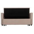 ΚΑΝΑΠΕΣ ΚΡΕΒΑΤΙ 2-ΘΕΣΙΟΣ BORG HM3289.03 ΜΠΕΖ ΥΦΑΣΜΑ 140x100x80Υεκ