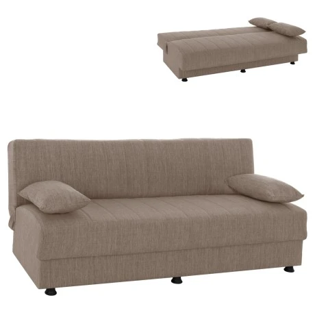 ΚΑΝΑΠΕΣ ΚΡΕΒΑΤΙ ANDRI ΤΡΙΘΕΣΙΟΣ ΜΠΕΖ HM3239.04 180x83x74Υ εκ.