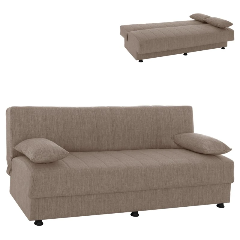 ΚΑΝΑΠΕΣ ΚΡΕΒΑΤΙ ANDRI ΤΡΙΘΕΣΙΟΣ ΜΠΕΖ HM3239.04 180x72x77 εκ.