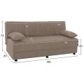 ΚΑΝΑΠΕΣ ΚΡΕΒΑΤΙ ANDRI ΤΡΙΘΕΣΙΟΣ ΜΠΕΖ HM3239.04 180x72x77 εκ.