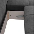 ΚΑΝΑΠΕΣ ΚΡΕΒΑΤΙ ΔΕΞΙΑ ΓΩΝΙΑ COMFYRA HM3336.01R ΓΚΡΙ ΥΦΑΣΜΑ 270x181x75Υεκ