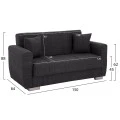 ΚΑΝΑΠΕΣ ΚΡΕΒΑΤΙ POLYA ΔΙΘΕΣΙΟΣ ΓΚΡΙ HM3241.03 153x87x77Υεκ.
