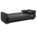 ΚΑΝΑΠΕΣ ΚΡΕΒΑΤΙ POLYA ΤΡΙΘΕΣΙΟΣ HM3240.03 ΓΚΡΙ 215x85x76Υ εκ.