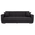 ΚΑΝΑΠΕΣ ΚΡΕΒΑΤΙ POLYA ΤΡΙΘΕΣΙΟΣ HM3240.03 ΓΚΡΙ 215x85x76Υ εκ.