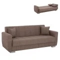 ΚΑΝΑΠΕΣ ΚΡΕΒΑΤΙ POLYA ΤΡΙΘΕΣΙΟΣ ΚΑΦΕ HM3240.02 215x80x77 εκ.