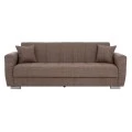 ΚΑΝΑΠΕΣ ΚΡΕΒΑΤΙ POLYA ΤΡΙΘΕΣΙΟΣ ΚΑΦΕ HM3240.02 215x80x77 εκ.