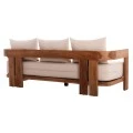ΚΑΝΑΠΕΣ ΤΡΙΘΕΣΙΟΣ ΣΕΙΡΑ KIOTO HM6382 ΞΥΛΟ TEAK ΦΥΣΙΚΟ-ΜΠΕΖ ΜΑΞΙΛΑΡΙΑ 210x74x72Υεκ.