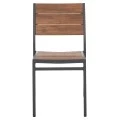 ΚΑΡΕΚΛΑ ΑΛΟΥΜΙΝΙΟΥ SAGA HM6063.02 ΣΚΟΥΡΟ ΓΚΡΙ ΜΕ POLYWOOD 46x52x86Υεκ.