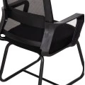 ΚΑΡΕΚΛΑ ΕΠΙΣΚΕΠΤΗ CASTER HM1228.01 PP--MESH--ΜΕΤΑΛΛΟ ΜΑΥΡΟ 46x52x94Υεκ