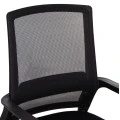 ΚΑΡΕΚΛΑ ΕΠΙΣΚΕΠΤΗ CASTER HM1228.01 PP--MESH--ΜΕΤΑΛΛΟ ΜΑΥΡΟ 46x52x94Υεκ