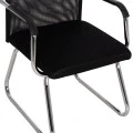 ΚΑΡΕΚΛΑ ΕΠΙΣΚΕΠΤΗ STED HM1232.01 ΜΑΥΡO MESH--ΠΟΔΙΑ/ΜΠΡΑΤΣΑ ΧΡΩΜΙΟΥ 55x59x89Υεκ