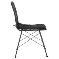 ΚΑΡΕΚΛΑ ΕΞ.ΧΩΡΟΥ ALLEGRA HM5453.12 ΜΕΤΑΛΛΟ-ΜΑΞΙΛΑΡΙ-WICKER ΜΑΥΡΟ 52x52x83,5Yεκ.