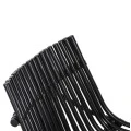 ΚΑΡΕΚΛΑ ΕΞΩΤ.ΧΩΡΟΥ CELLION HM9812.02 ΡΑΒΔΟΙ RATTAN ΣΕ ΜΑΥΡΟ ΧΡΩΜΑ 76x72x83Υεκ.