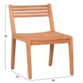 ΚΑΡΕΚΛΑ ΕΞΩΤ.ΧΩΡΟΥ PAVEL HM6615 ΞΥΛΟ TEAK--ΦΥΣΙΚΟ ΧΡΩΜΑ 46x54x78Υεκ.