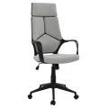 ΚΑΡΕΚΛΑ ΓΡΑΦΕΙΟΥ ANIVIA HM1073.21 ΓΚΡΙ & ΣΚΕΛΕΤΟ ΜΑΥΡΟ 64x61x127 cm