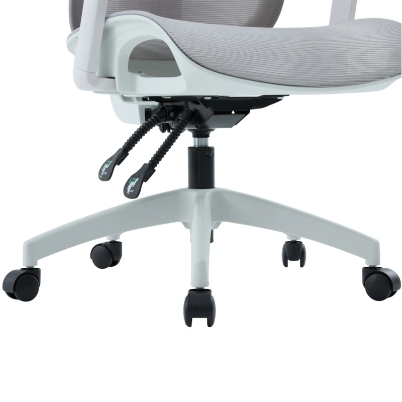 ΚΑΡΕΚΛΑ ΓΡΑΦΕΙΟΥ APEX HM1227.02 ΛΕΥΚΟ PP--ΑΝΟΙΧΤΟ ΓΚΡΙ MESH 70x66x113-130Υεκ