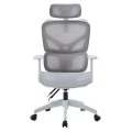 ΚΑΡΕΚΛΑ ΓΡΑΦΕΙΟΥ APEX HM1227.02 ΛΕΥΚΟ PP--ΑΝΟΙΧΤΟ ΓΚΡΙ MESH 70x66x113-130Υεκ