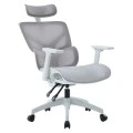 ΚΑΡΕΚΛΑ ΓΡΑΦΕΙΟΥ APEX HM1227.02 ΛΕΥΚΟ PP--ΑΝΟΙΧΤΟ ΓΚΡΙ MESH 70x66x113-130Υεκ