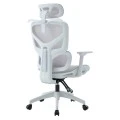 ΚΑΡΕΚΛΑ ΓΡΑΦΕΙΟΥ APEX HM1227.02 ΛΕΥΚΟ PP--ΑΝΟΙΧΤΟ ΓΚΡΙ MESH 70x66x113-130Υεκ