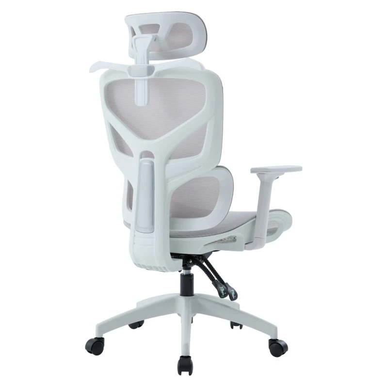 ΚΑΡΕΚΛΑ ΓΡΑΦΕΙΟΥ APEX HM1227.02 ΛΕΥΚΟ PP--ΑΝΟΙΧΤΟ ΓΚΡΙ MESH 70x66x113-130Υεκ