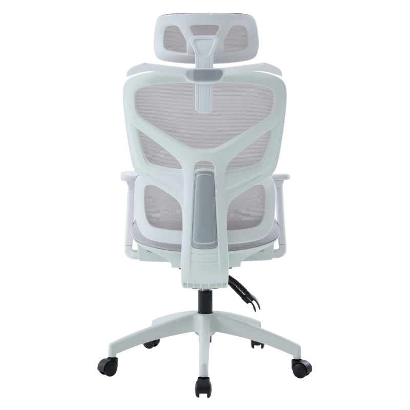 ΚΑΡΕΚΛΑ ΓΡΑΦΕΙΟΥ APEX HM1227.02 ΛΕΥΚΟ PP--ΑΝΟΙΧΤΟ ΓΚΡΙ MESH 70x66x113-130Υεκ