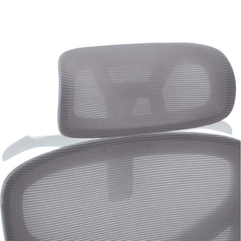 ΚΑΡΕΚΛΑ ΓΡΑΦΕΙΟΥ APEX HM1227.02 ΛΕΥΚΟ PP--ΑΝΟΙΧΤΟ ΓΚΡΙ MESH 70x66x113-130Υεκ