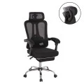 ΚΑΡΕΚΛΑ ΓΡΑΦΕΙΟΥ BARNET HM18258.01 ΜΑΥΡΟ MESH-ΜΑΥΡΟΣ ΣΚΕΛΕΤΟΣ NYLON 61x62x123Υ